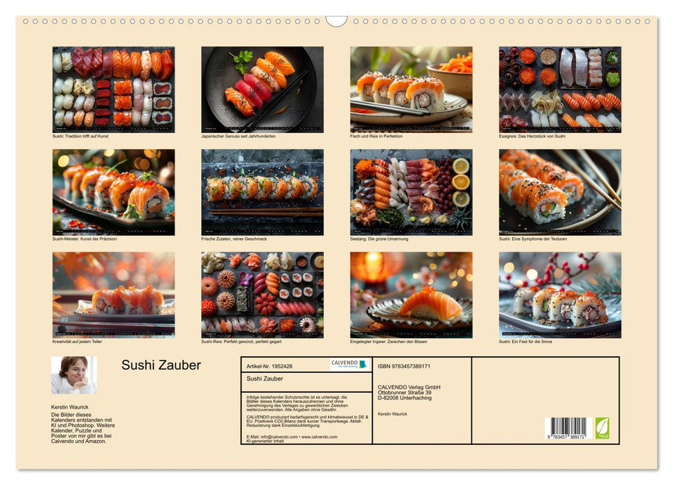 Sushi Zauber (CALVENDO Wandkalender 2026)