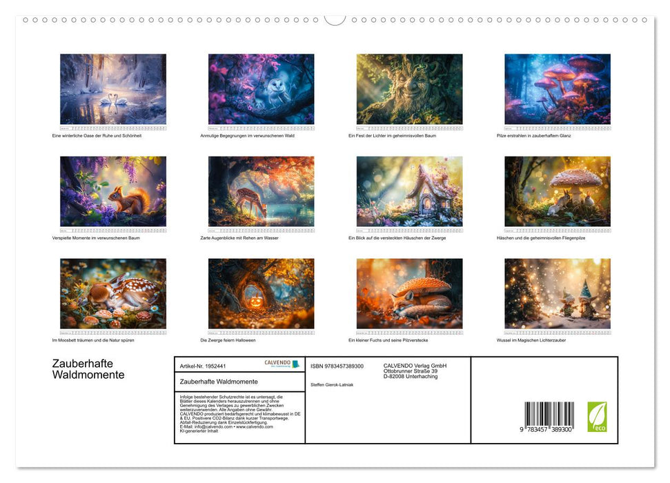 Zauberhafte Waldmomente (CALVENDO Premium Wandkalender 2026)