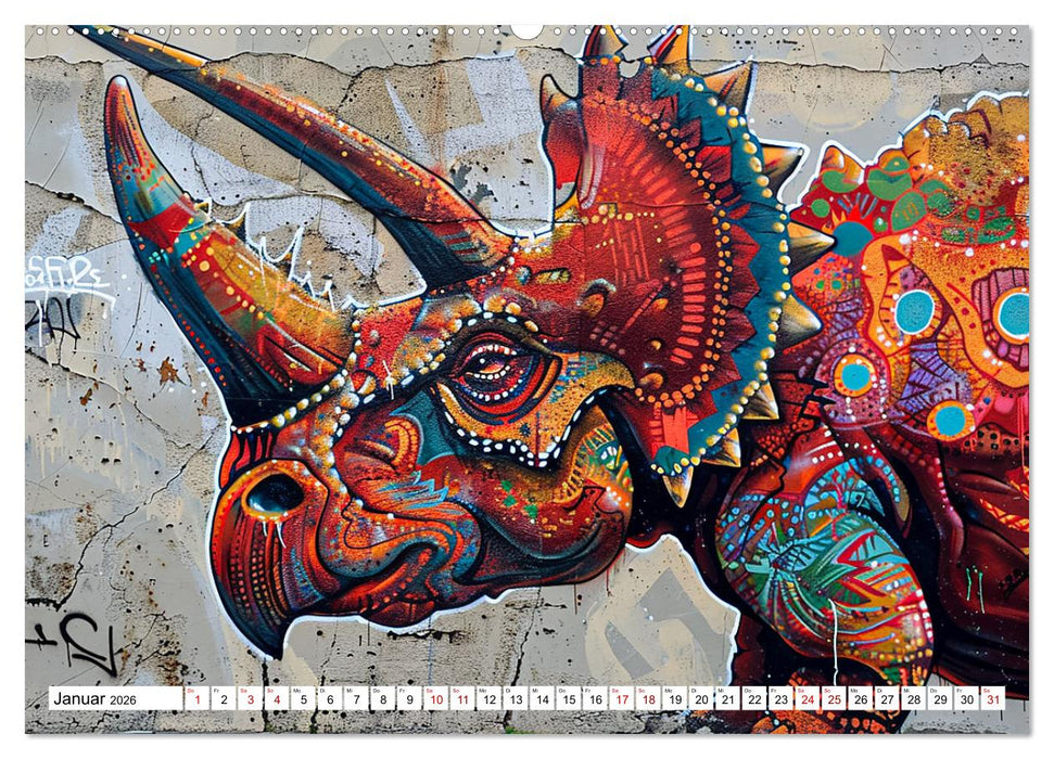 Prähistorische Tiere (CALVENDO Premium Wandkalender 2026)