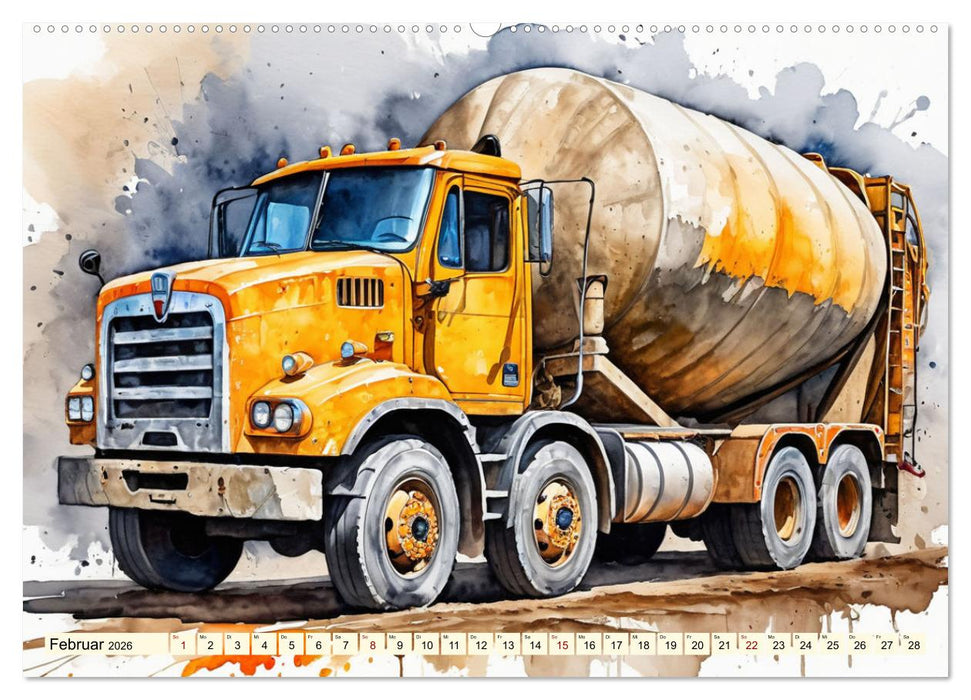 Nostalgische Trucks (CALVENDO Premium Wandkalender 2026)