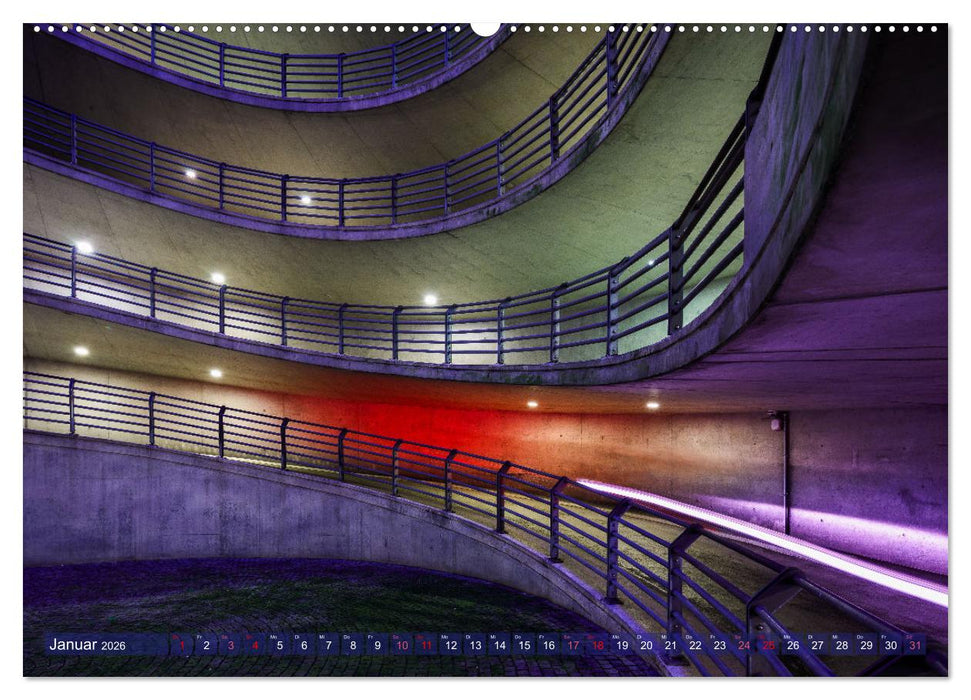 Funktion und Ästhetik - Architektur für Mobilität (CALVENDO Premium Wandkalender 2026)