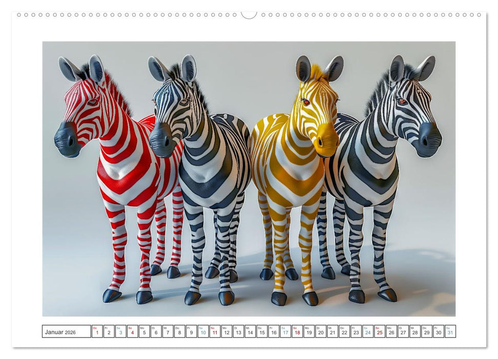 Modern Art Animals (CALVENDO Wandkalender 2026)