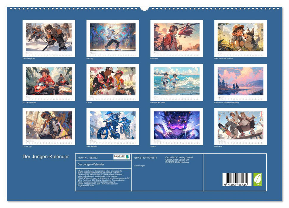 Der Jungen-Kalender (CALVENDO Premium Wandkalender 2026)