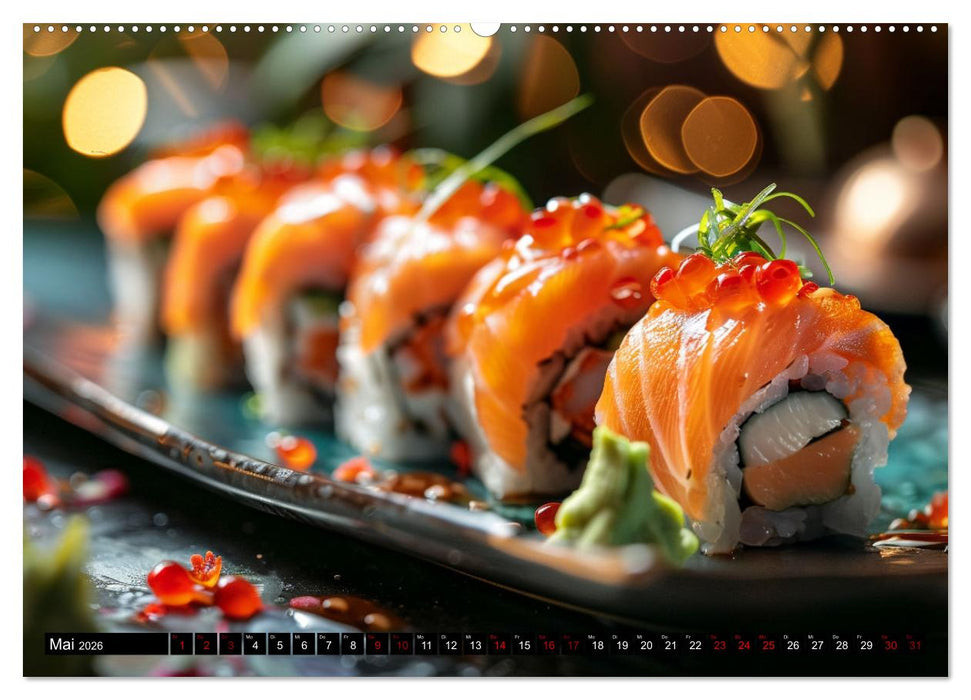 Sushi Zauber (CALVENDO Premium Wandkalender 2026)