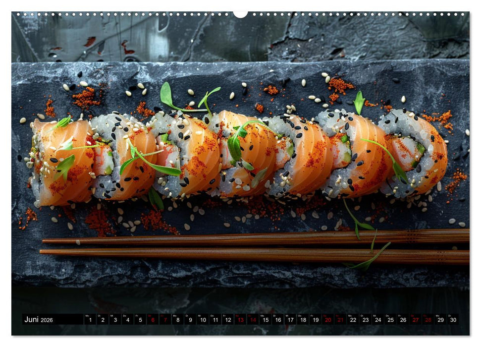 Sushi Zauber (CALVENDO Premium Wandkalender 2026)