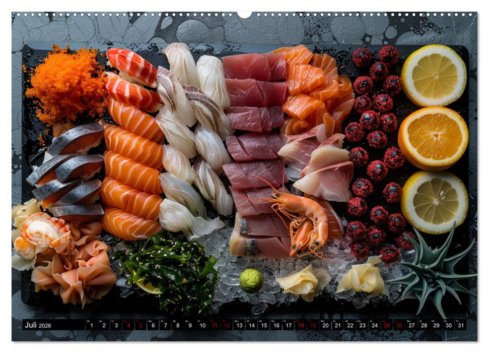 Sushi Zauber (CALVENDO Premium Wandkalender 2026)