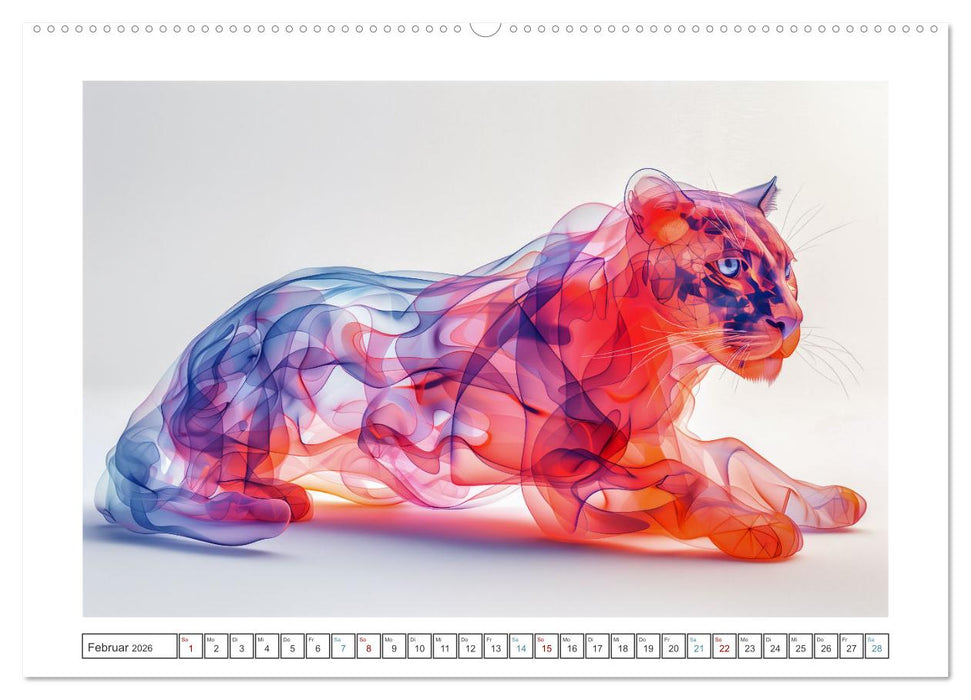 Modern Art Animals (CALVENDO Premium Wandkalender 2026)