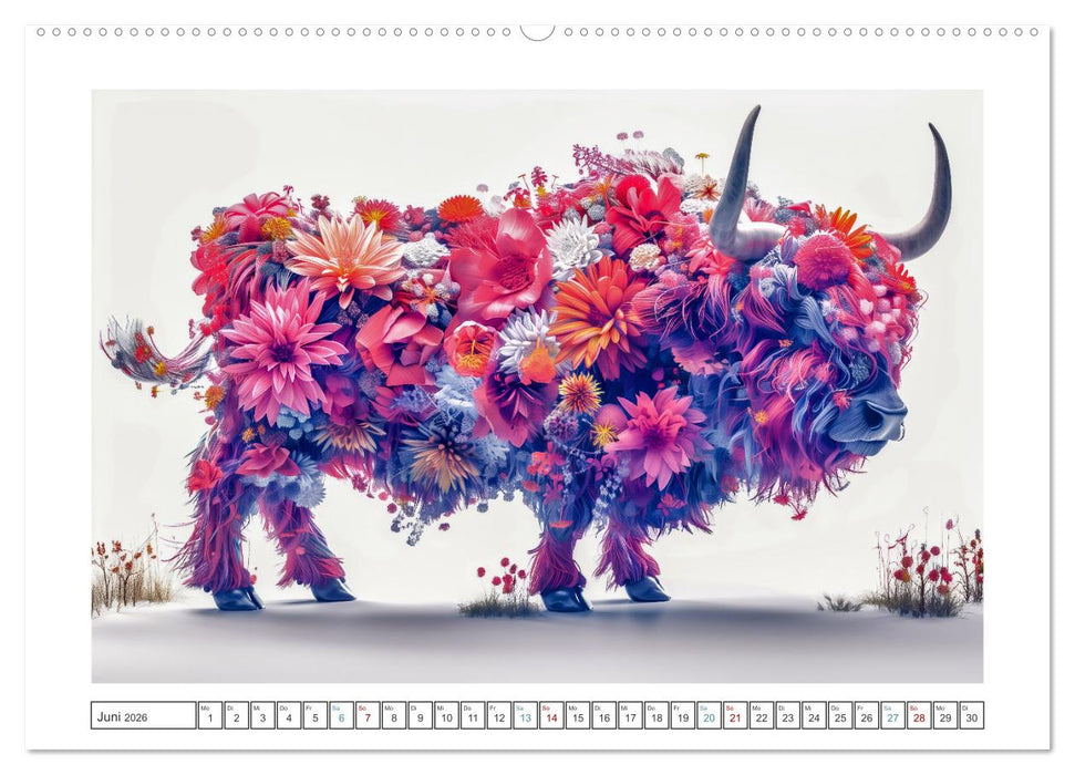 Modern Art Animals (CALVENDO Premium Wandkalender 2026)