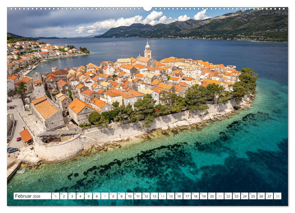 Kroatien - Korcula (CALVENDO Premium Wandkalender 2026)