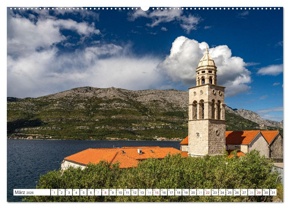 Kroatien - Korcula (CALVENDO Premium Wandkalender 2026)