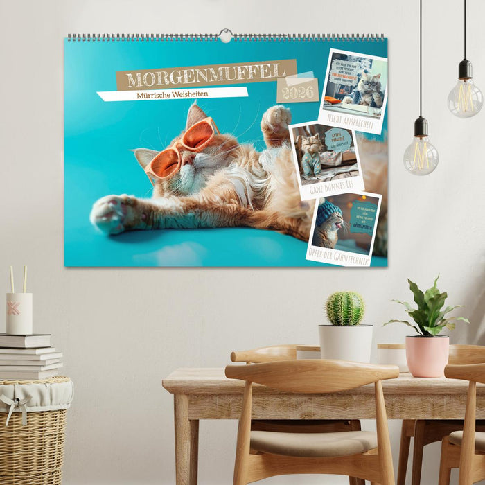 MORGENMUFFEL Mürrische Weisheiten (CALVENDO Wandkalender 2026)