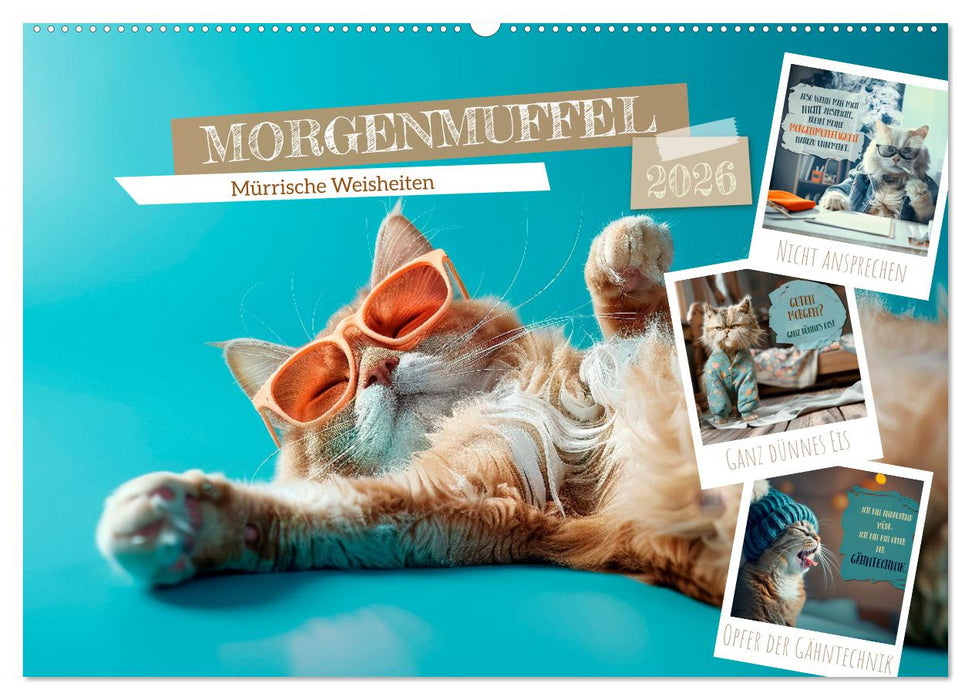 MORGENMUFFEL Mürrische Weisheiten (CALVENDO Wandkalender 2026)
