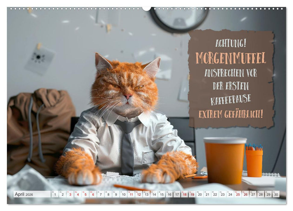 MORGENMUFFEL Mürrische Weisheiten (CALVENDO Wandkalender 2026)