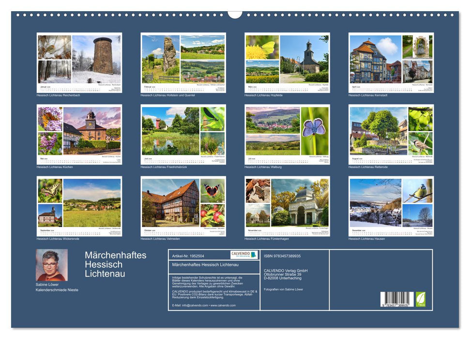 Märchenhaftes Hessisch Lichtenau (CALVENDO Wandkalender 2026)