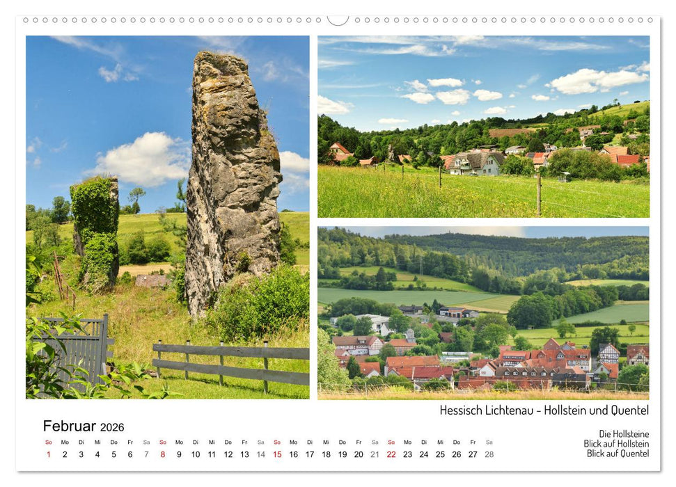 Märchenhaftes Hessisch Lichtenau (CALVENDO Wandkalender 2026)