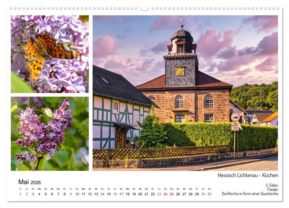 Märchenhaftes Hessisch Lichtenau (CALVENDO Wandkalender 2026)