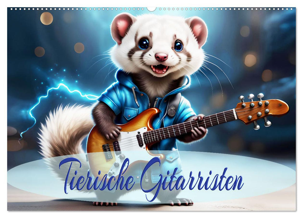 Tierische Gitarristen (CALVENDO Wandkalender 2026)
