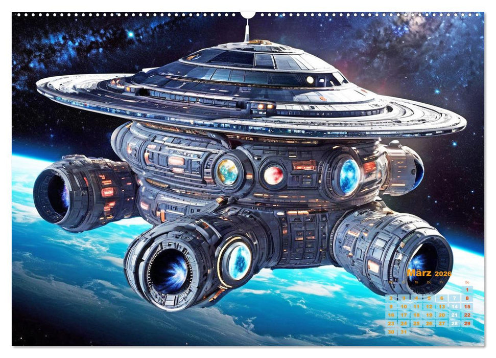 Im Weltall unterwegs - Verrückte Fahrzeuge im Universum (CALVENDO Wandkalender 2026)