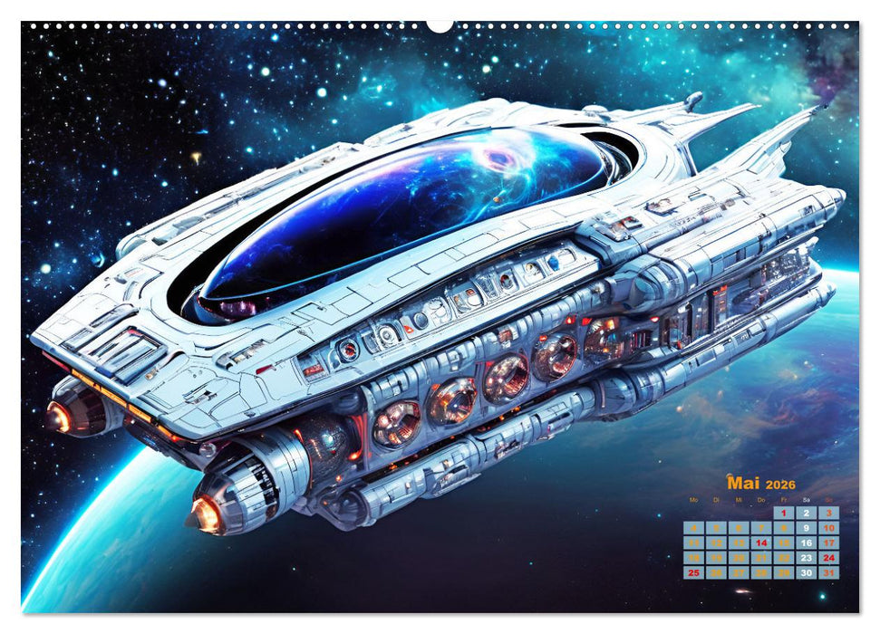 Im Weltall unterwegs - Verrückte Fahrzeuge im Universum (CALVENDO Wandkalender 2026)