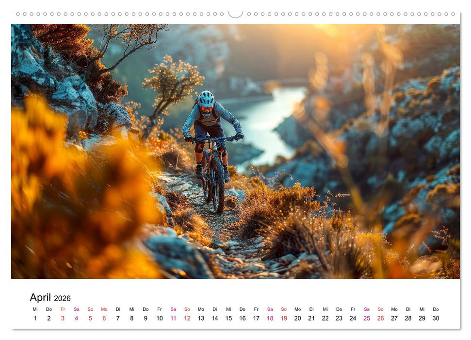 Mountainbike Erlebnisse (CALVENDO Wandkalender 2026)