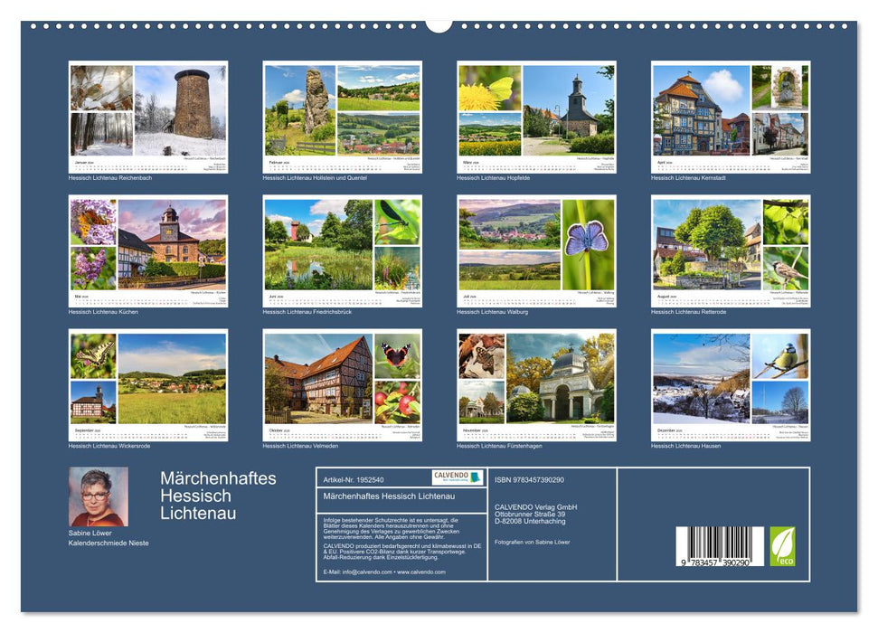 Märchenhaftes Hessisch Lichtenau (CALVENDO Premium Wandkalender 2026)