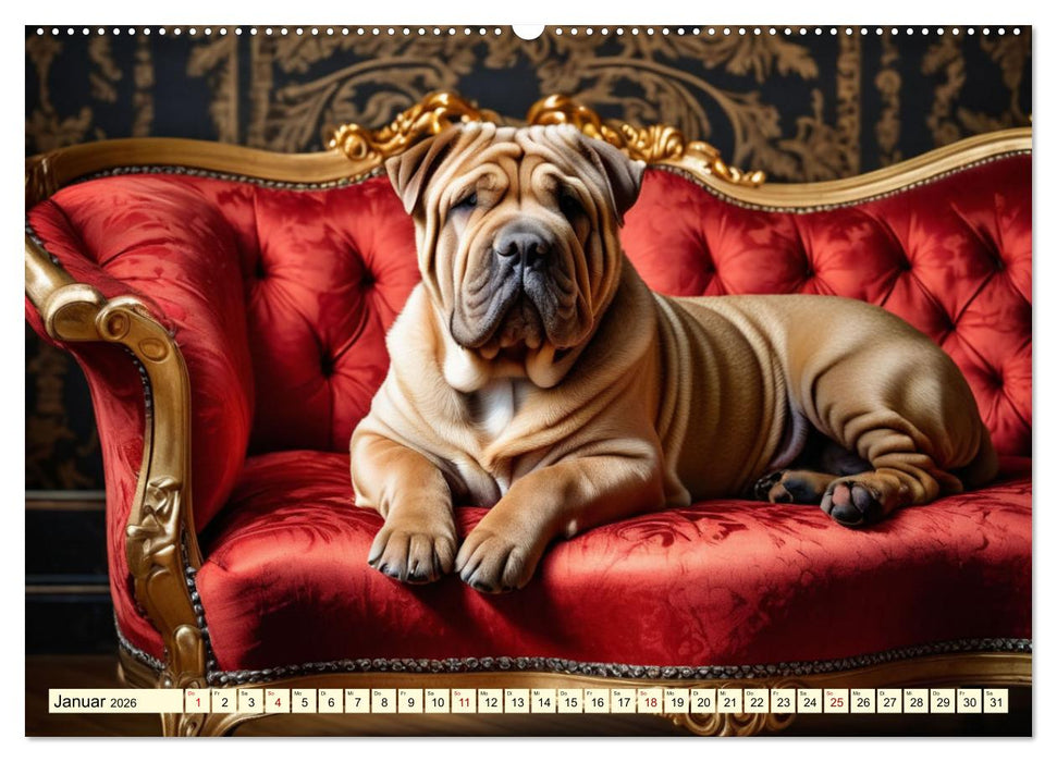 Molosser - Gigantischer Kuschelfaktor (CALVENDO Premium Wandkalender 2026)