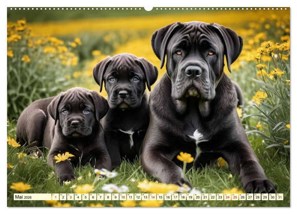 Molosser - Gigantischer Kuschelfaktor (CALVENDO Premium Wandkalender 2026)