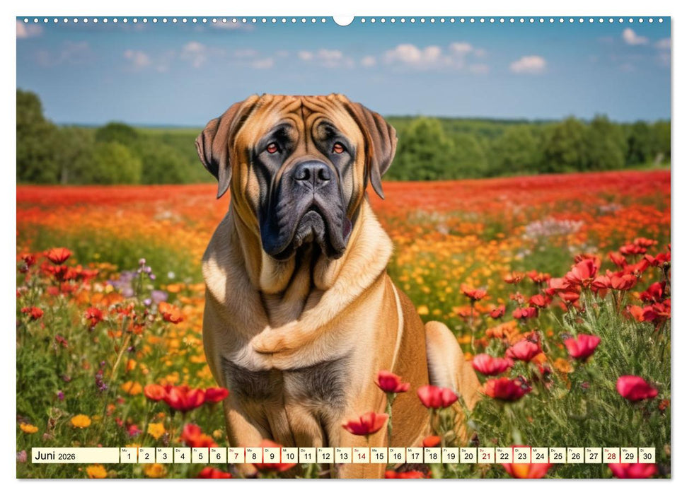 Molosser - Gigantischer Kuschelfaktor (CALVENDO Premium Wandkalender 2026)