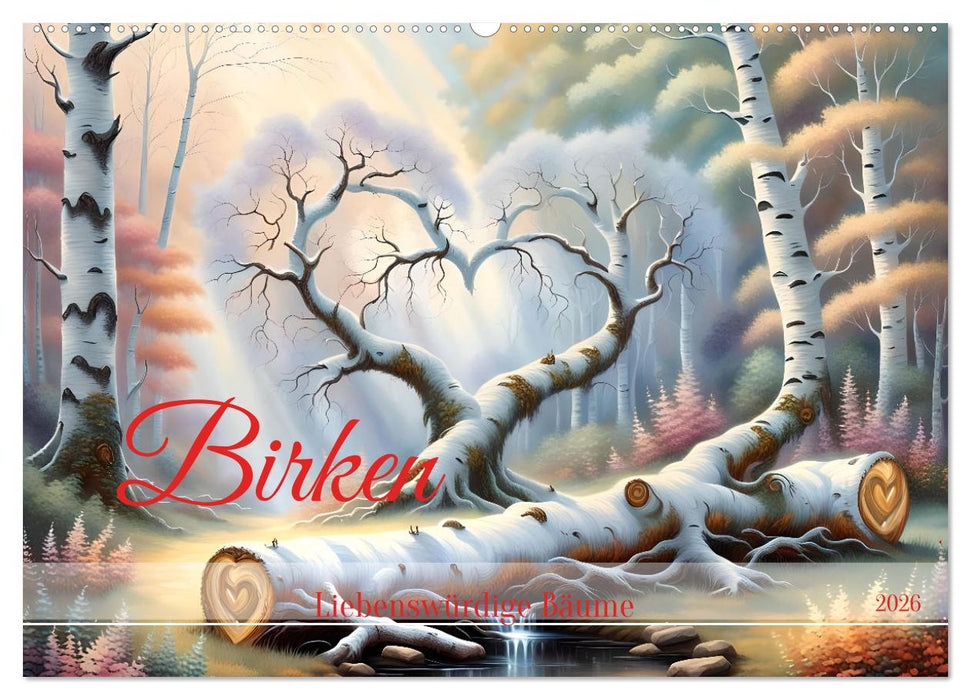 Birken Liebenswürdige Bäume (CALVENDO Wandkalender 2026)