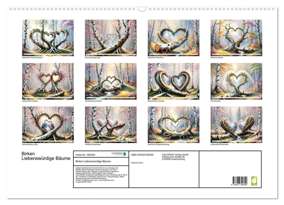 Birken Liebenswürdige Bäume (CALVENDO Wandkalender 2026)