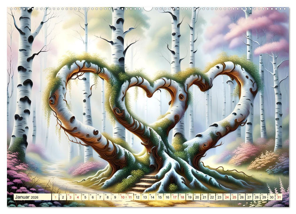 Birken Liebenswürdige Bäume (CALVENDO Wandkalender 2026)