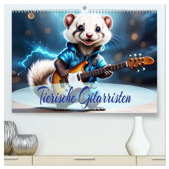 Tierische Gitarristen (CALVENDO Premium Wandkalender 2026)
