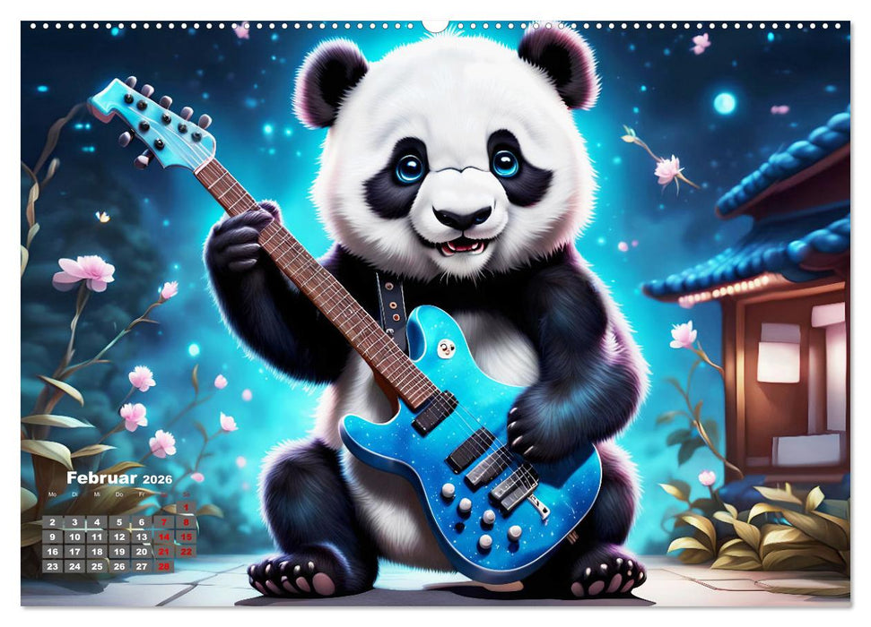 Tierische Gitarristen (CALVENDO Premium Wandkalender 2026)