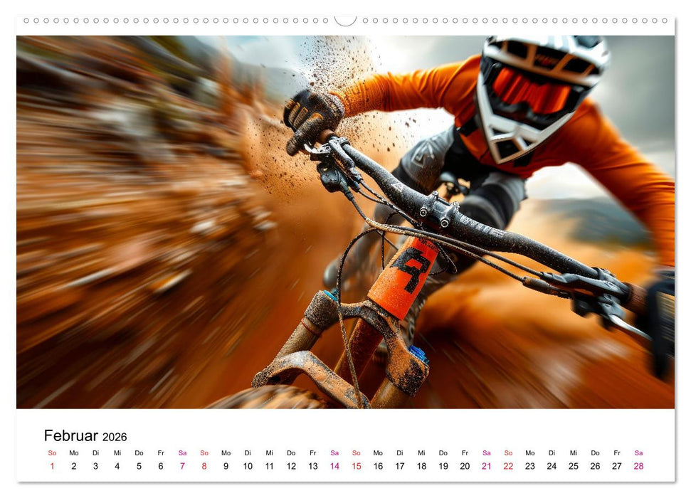 Mountainbike Erlebnisse (CALVENDO Premium Wandkalender 2026)