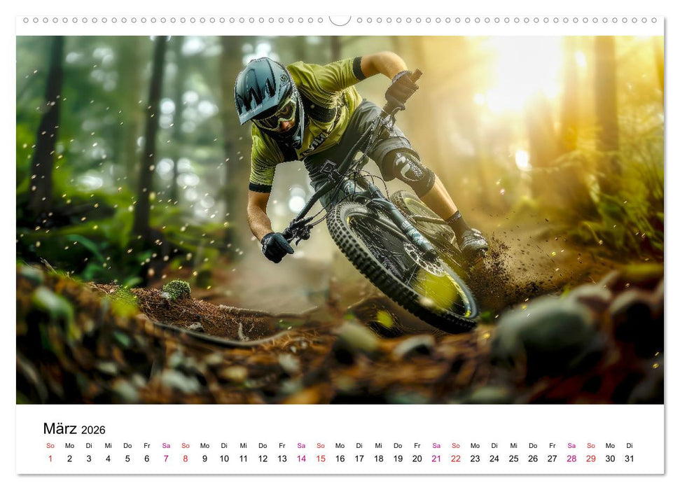 Mountainbike Erlebnisse (CALVENDO Premium Wandkalender 2026)
