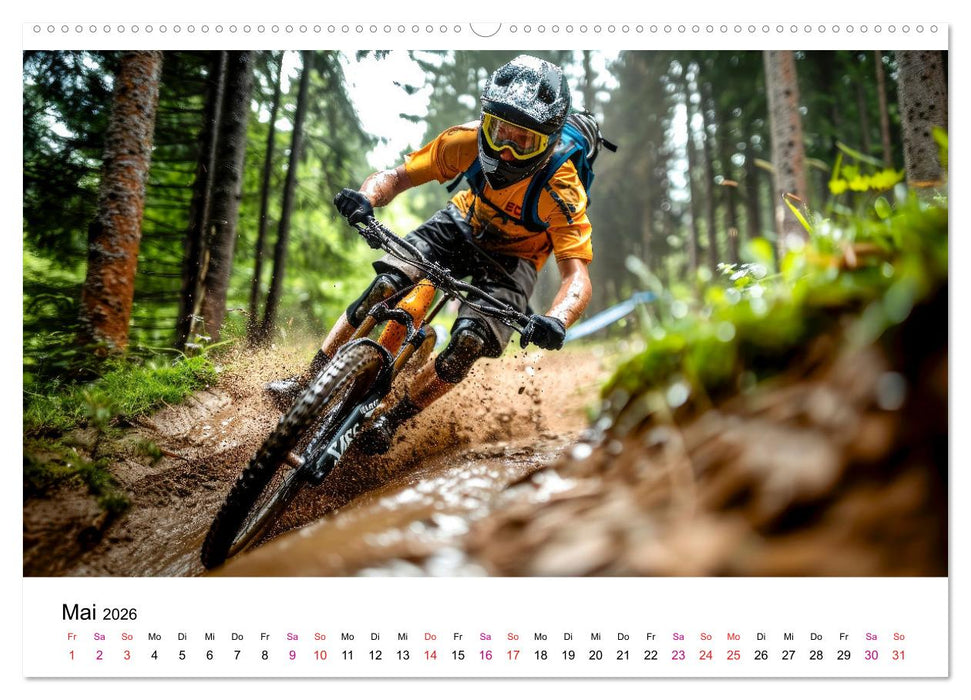 Mountainbike Erlebnisse (CALVENDO Premium Wandkalender 2026)