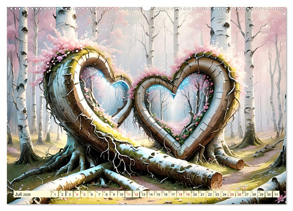 Birken Liebenswürdige Bäume (CALVENDO Premium Wandkalender 2026)