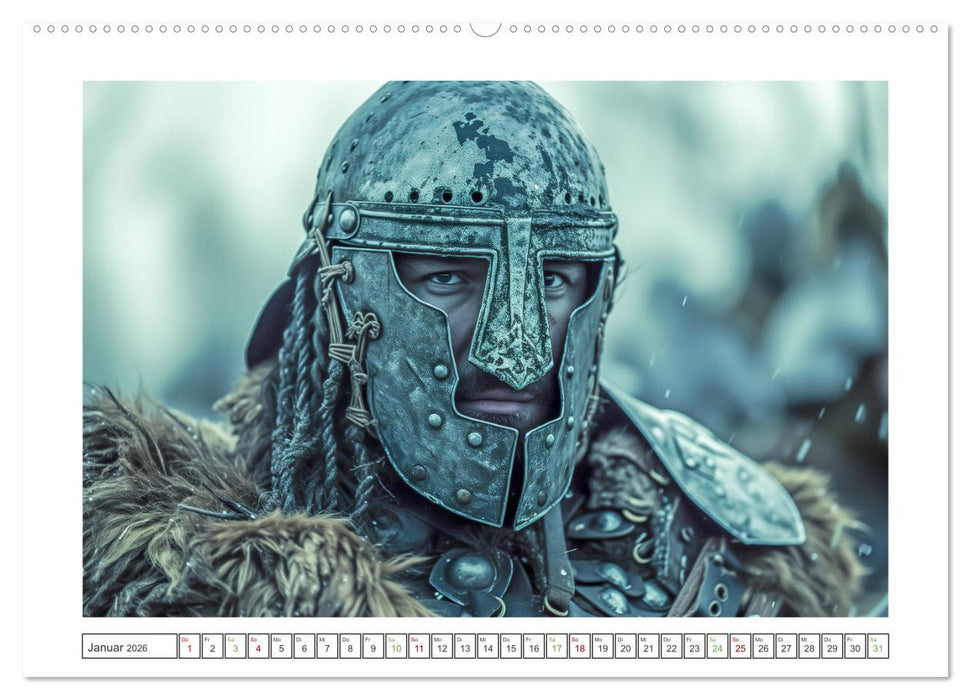 Mutige Krieger (CALVENDO Premium Wandkalender 2026)