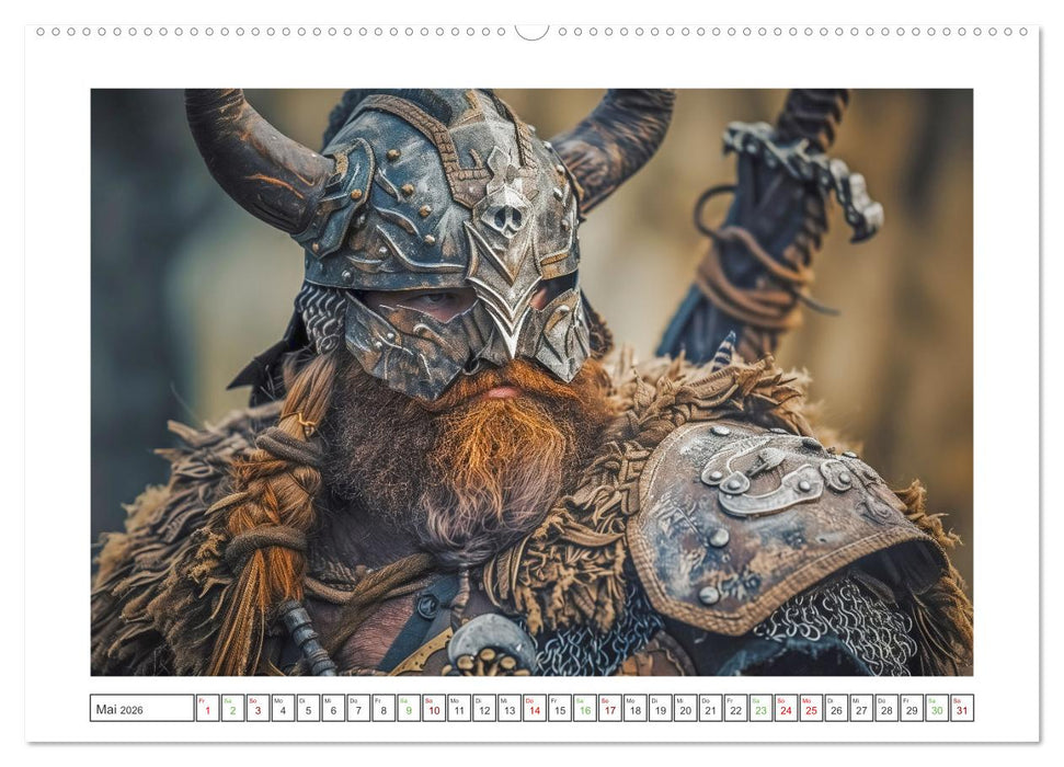 Mutige Krieger (CALVENDO Premium Wandkalender 2026)