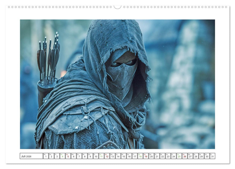 Mutige Krieger (CALVENDO Premium Wandkalender 2026)