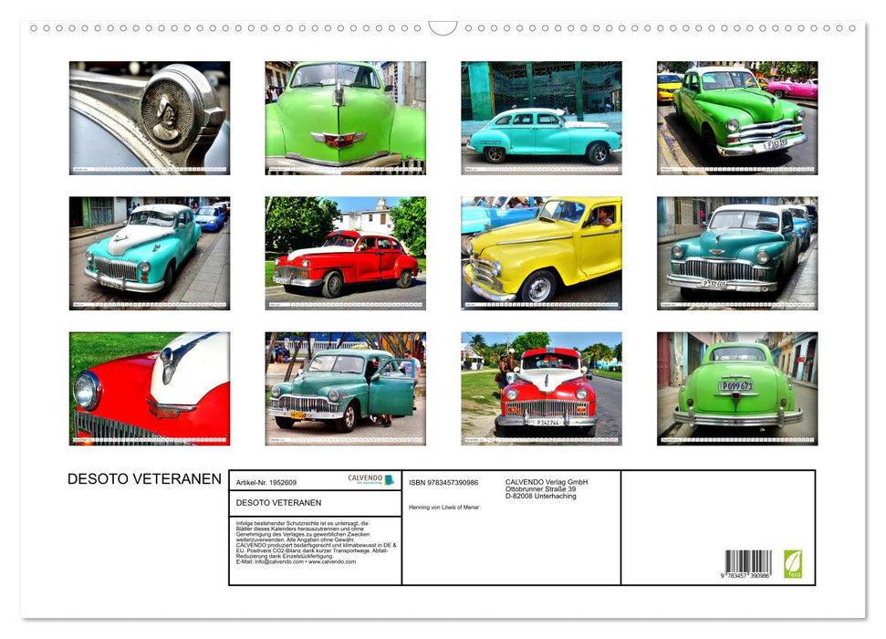 DESOTO VETERANEN (CALVENDO Wandkalender 2026)