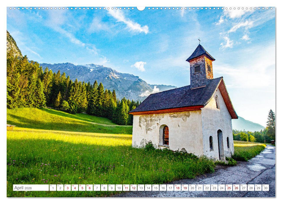 Kapellen im Tiroler Leutaschtal (CALVENDO Premium Wandkalender 2026)