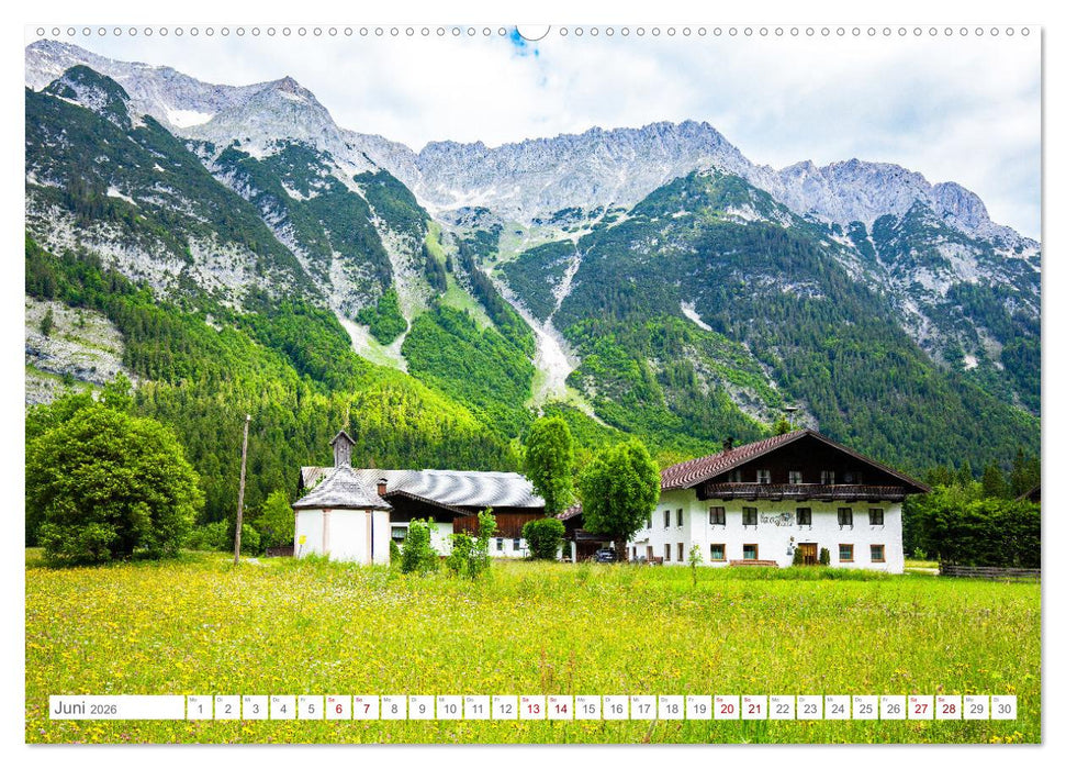 Kapellen im Tiroler Leutaschtal (CALVENDO Premium Wandkalender 2026)