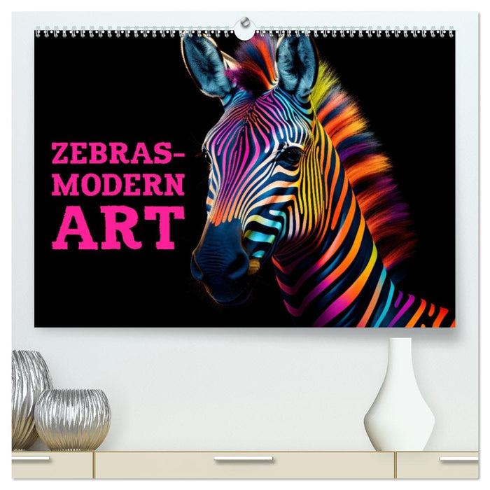 ZEBRAS - Modern Art (CALVENDO Premium Wandkalender 2026)