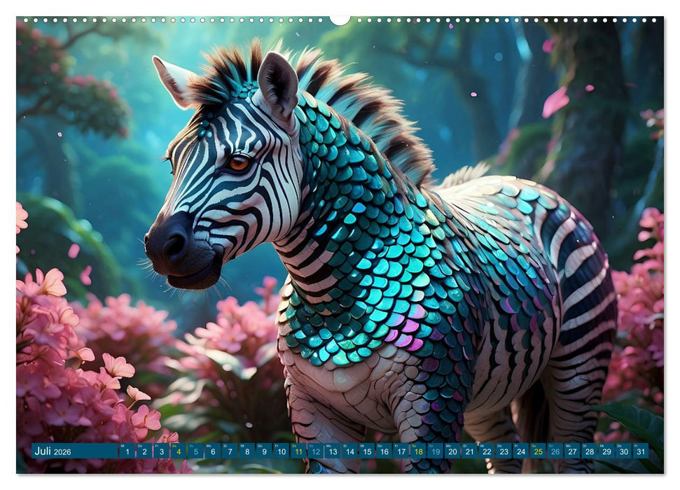 ZEBRAS - Modern Art (CALVENDO Premium Wandkalender 2026)