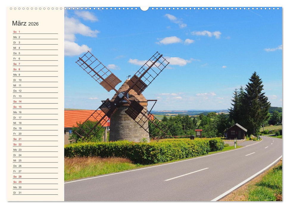 Vom Erzgebirge bis Neuseenland - Impressionen aus Sachsen (CALVENDO Wandkalender 2026)