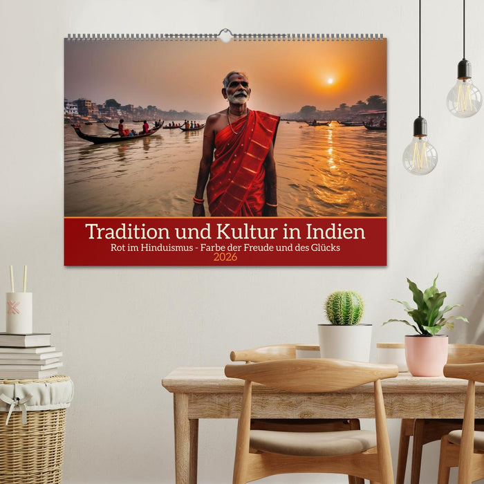 Tradition und Kultur in Indien (CALVENDO Wandkalender 2026)