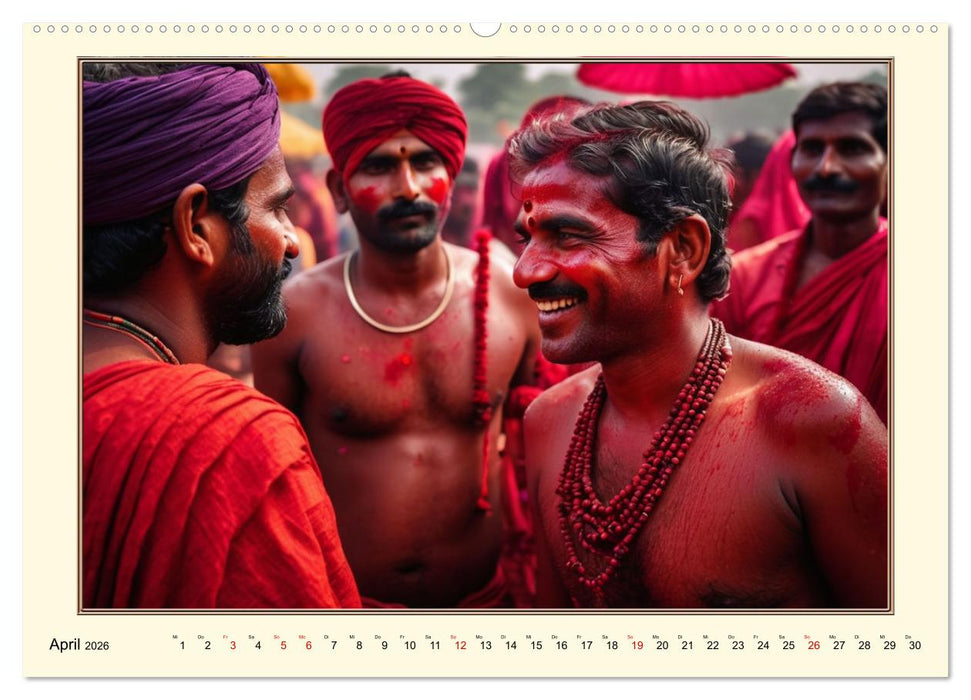 Tradition und Kultur in Indien (CALVENDO Wandkalender 2026)