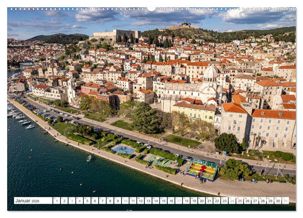 Kroatien von oben (CALVENDO Premium Wandkalender 2026)