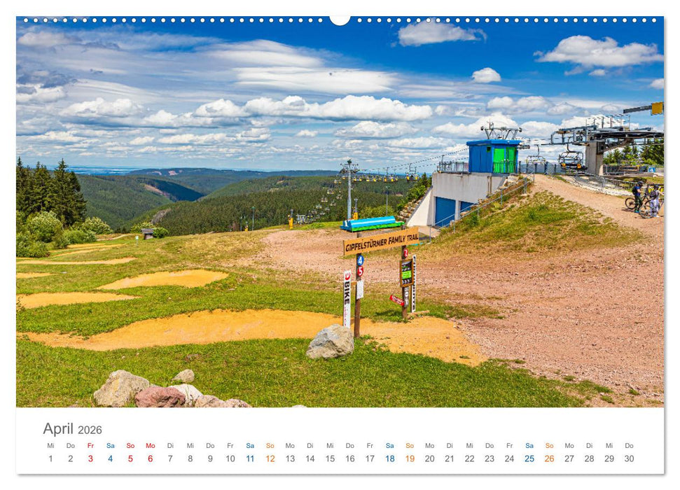 Oberhof - Urlaubsparadies am Rennsteig (CALVENDO Premium Wandkalender 2026)